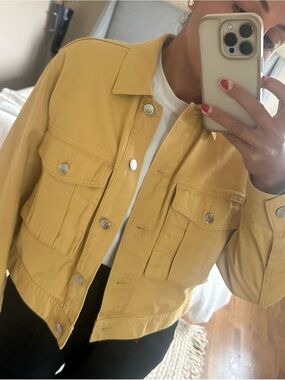 H&M Yellow Jean Utility Jacket